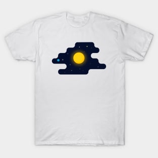 Cool Sun In Space T-Shirt T-Shirt